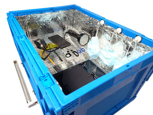 Portable Collapsible UV-C Light Germicidal Sanitizing Cabinet | Large Capacity Sterilization Station - 80 Liter (21 Gallon) Chamber